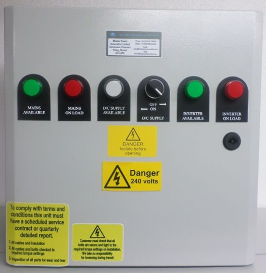 Picture of Inverter Changeover Panel 12v D/c 2000w